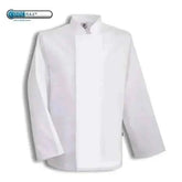 Coolmax Chefs Jacket Long Sleeve Black - White  Adomoo